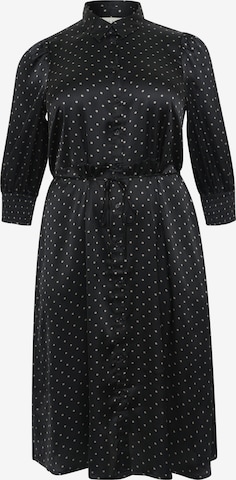 KAFFE CURVE Blusenkleid 'Emine' in Schwarz: Vorderseite