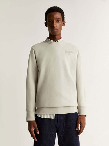 Sweat-shirt Scalpers en gris : devant