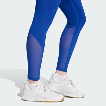 ADIDAS PERFORMANCE Skinny Sports trousers 'Stash' in Blue