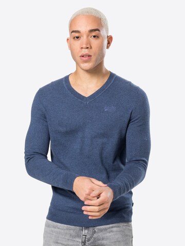 Pull-over Superdry en bleu : devant