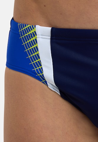 ARENA Športne kopalne hlače 'THREEFOLD BRIEF' | modra barva