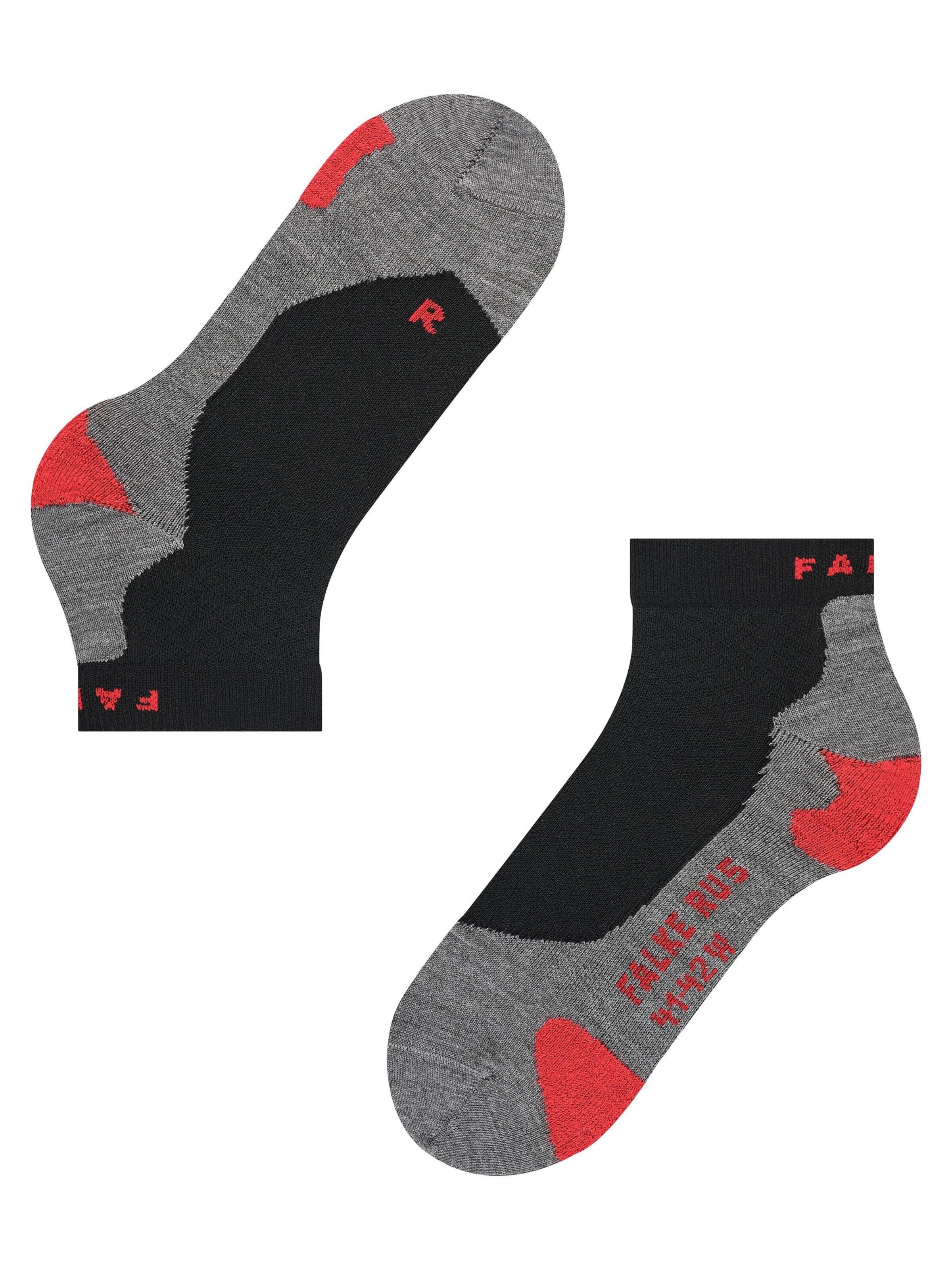 FALKE Athletic Socks 'RU5 Race Short' in Black