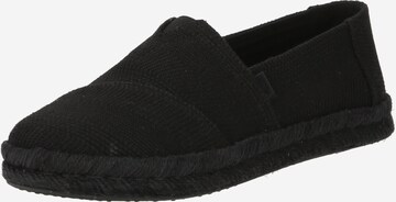 TOMS Espadrilles in Zwart: voorkant