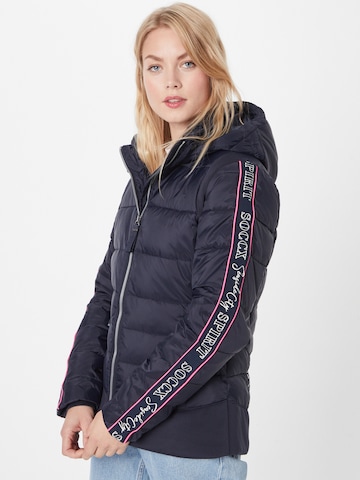 Soccx Winter Jacket in Blue: front