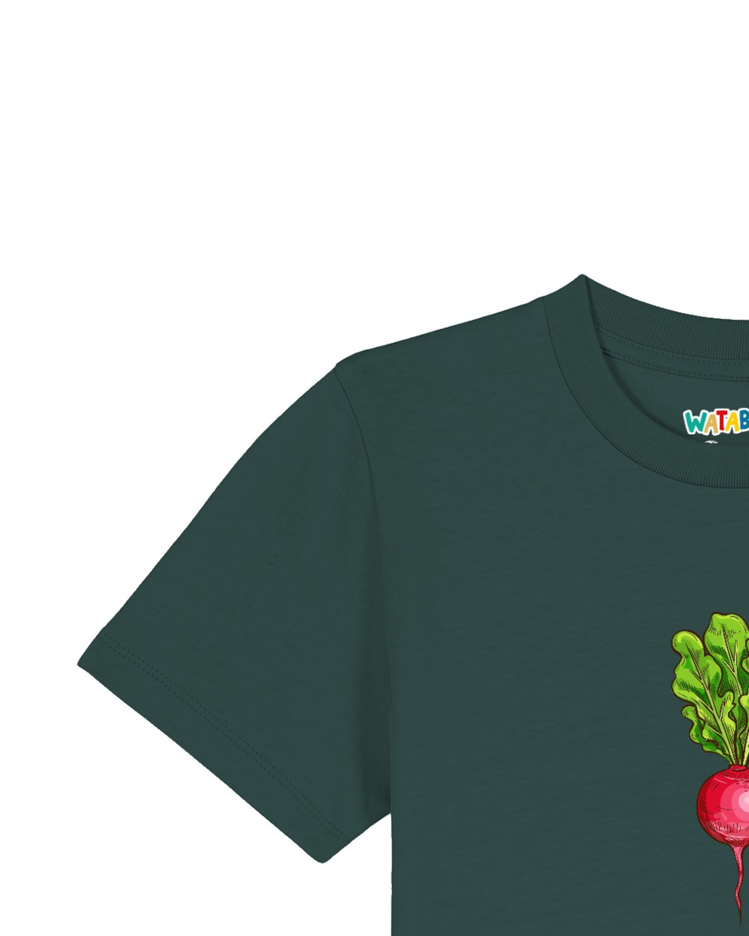 T-Shirt 'Radieschen' watabout.kids en vert