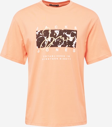 JACK & JONES Shirt 'ARUBA' in Orange: front