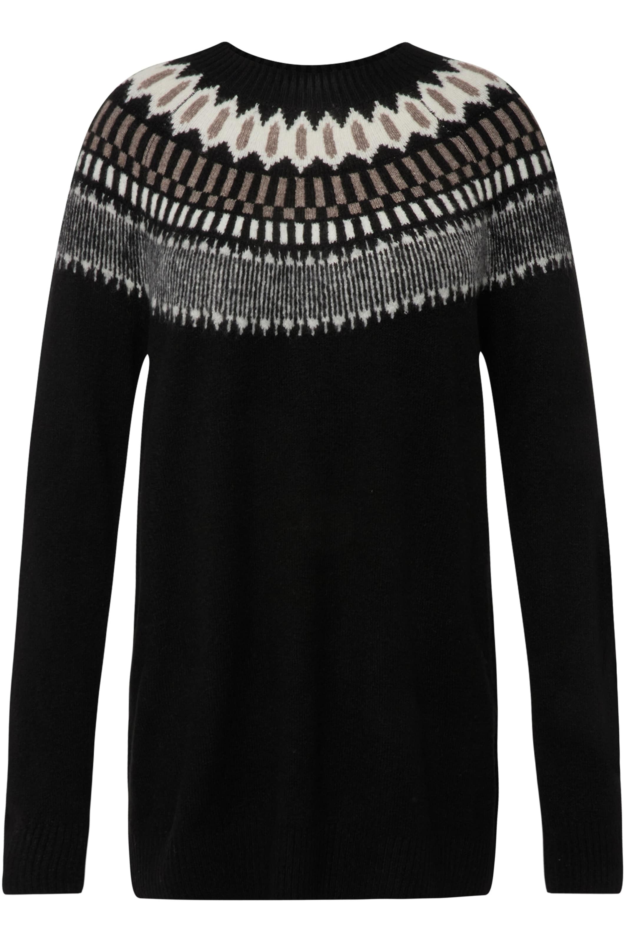 Ulla Popken Svetr – černá: přední strana