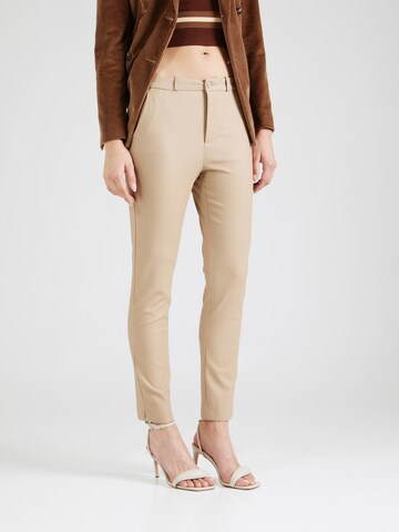 Freequent Slim fit Trousers 'SOLVEJ COOPER' in Beige: front
