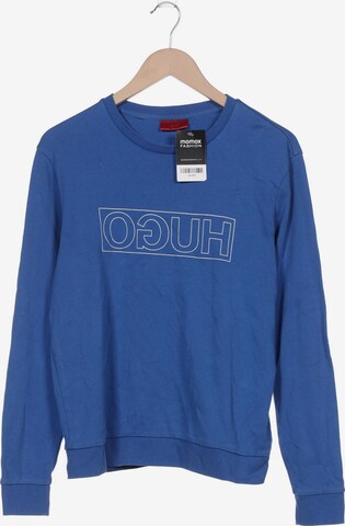 HUGO Sweatshirt & Zip-Up Hoodie in S in Blue: front