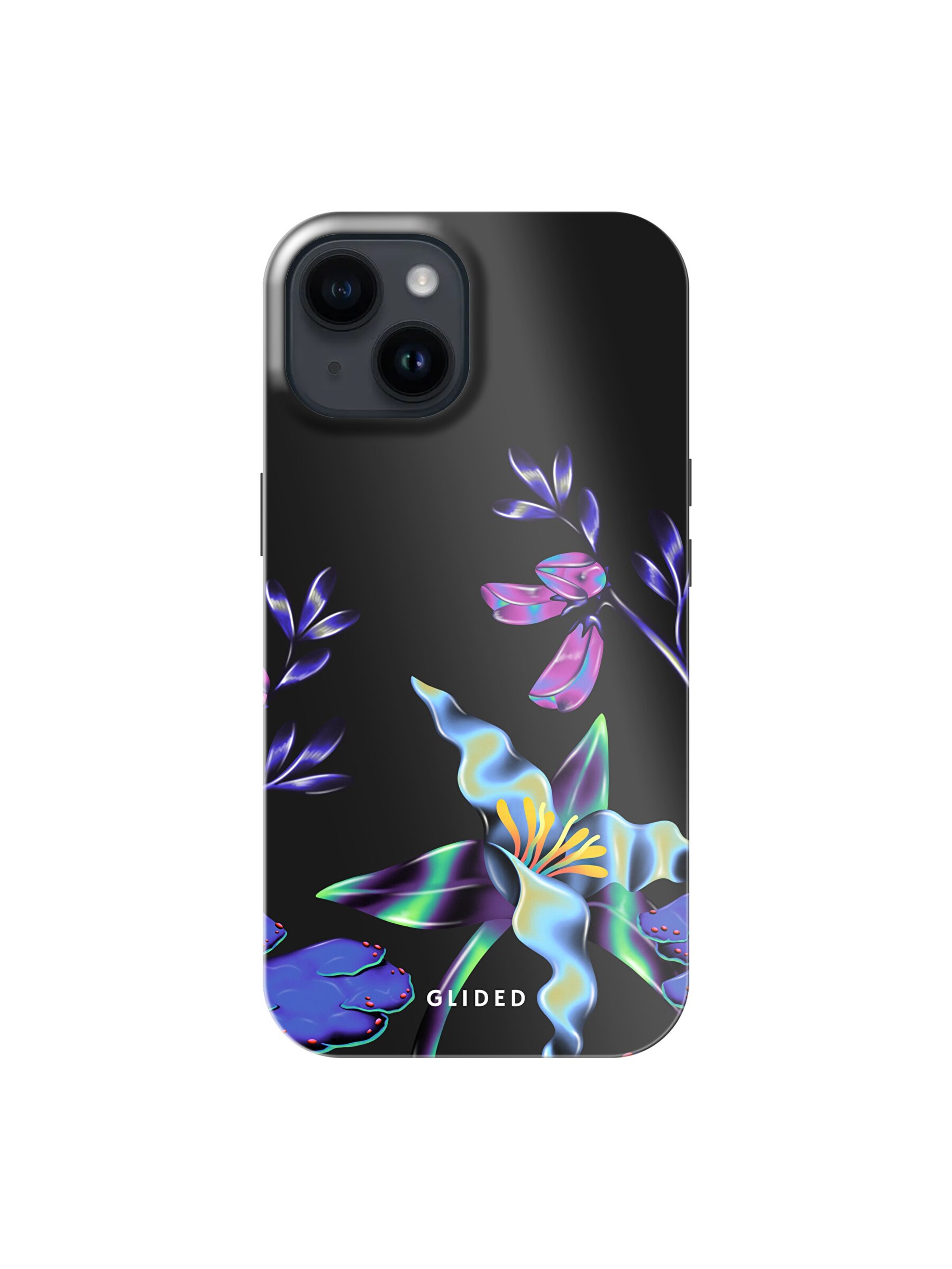 Glided Smartphonehülle 'Special Flower Glided Handyhülle' in Schwarz: Vorderseite
