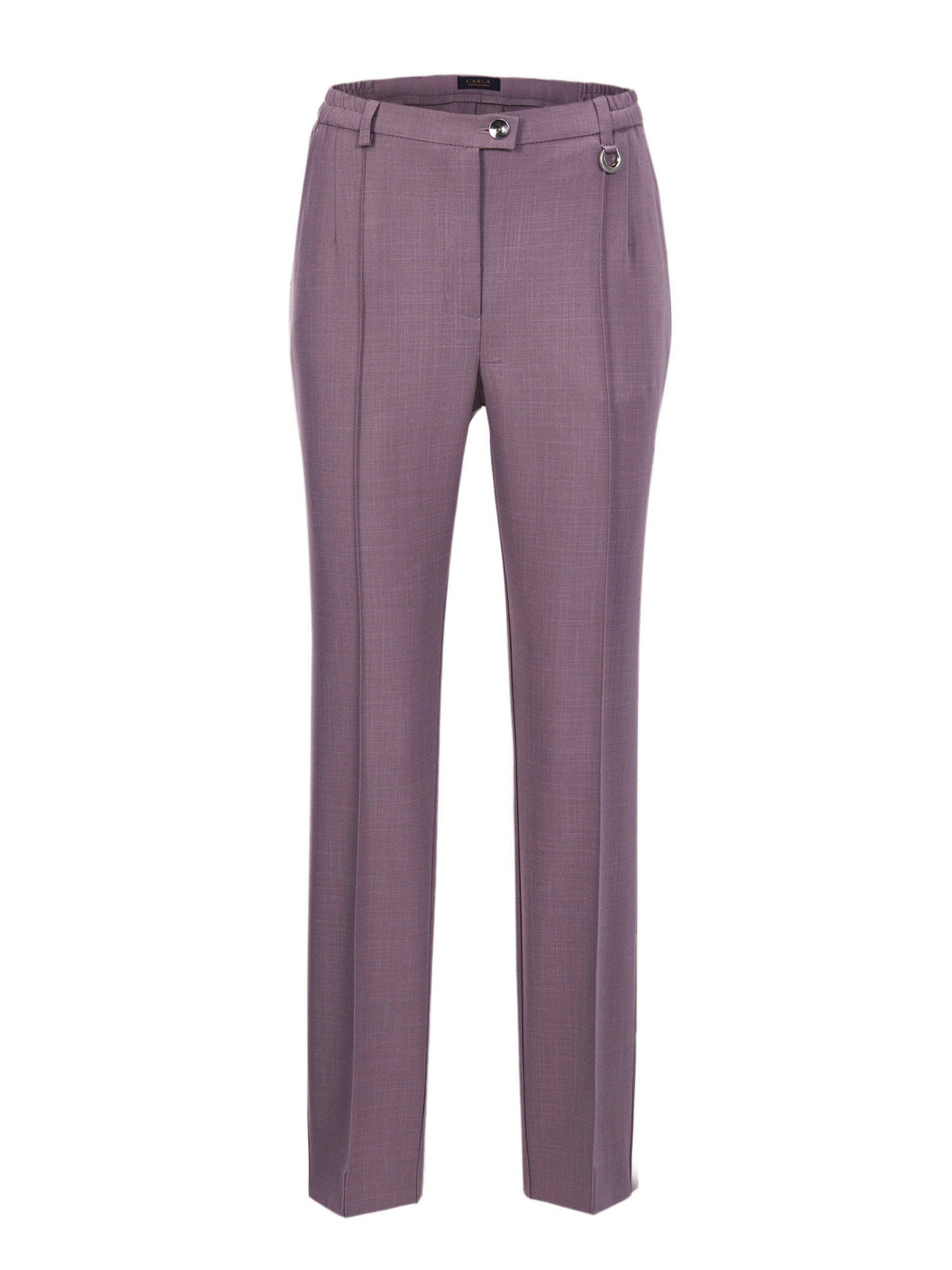 Goldner Regular Broek 'Anna' in Lila: voorkant