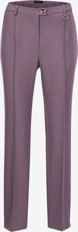 Goldner Regular Trousers with creases 'Carla' in Pink: front