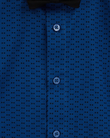 WE Fashion - Regular Fit Camisa em azul