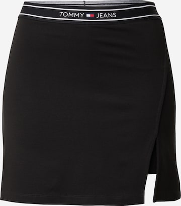 Tommy Jeans Φούστα σε μαύρο: μπροστά