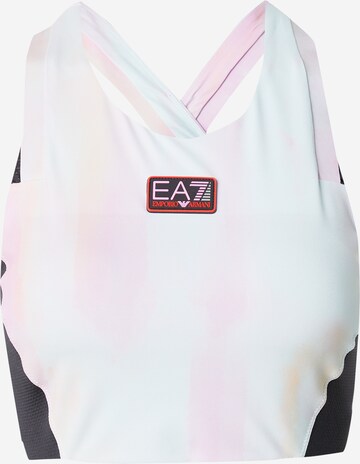 EA7 Emporio Armani Bustier Sport bh in Gemengde kleuren: voorkant