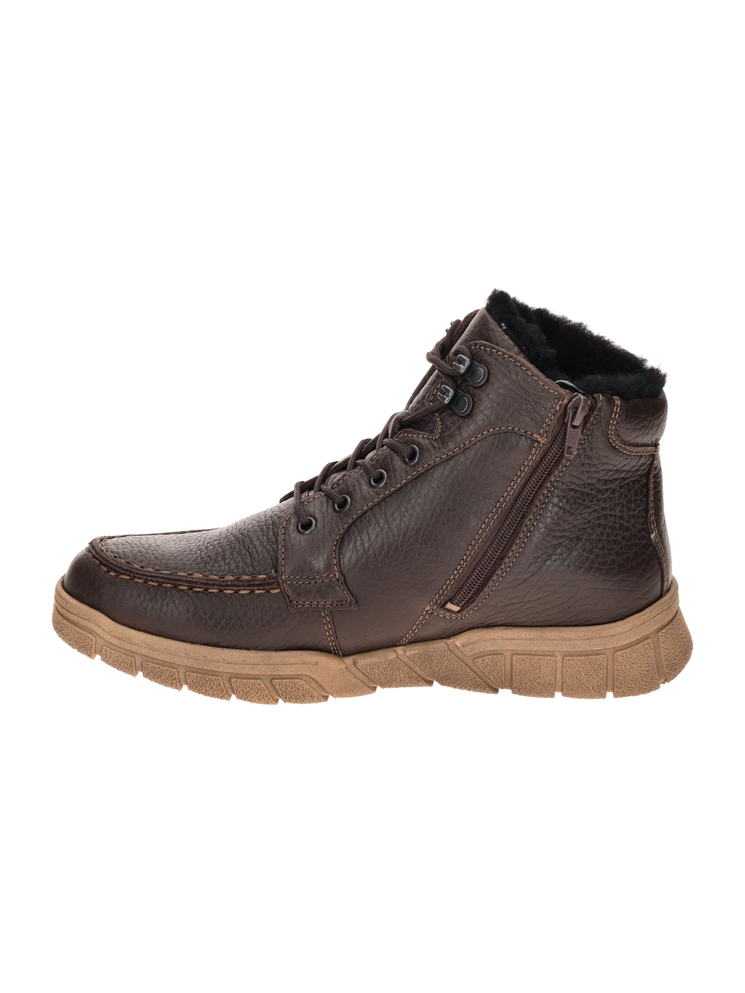 WALDLÄUFER Lace-Up Boots 'Lino' in Brown