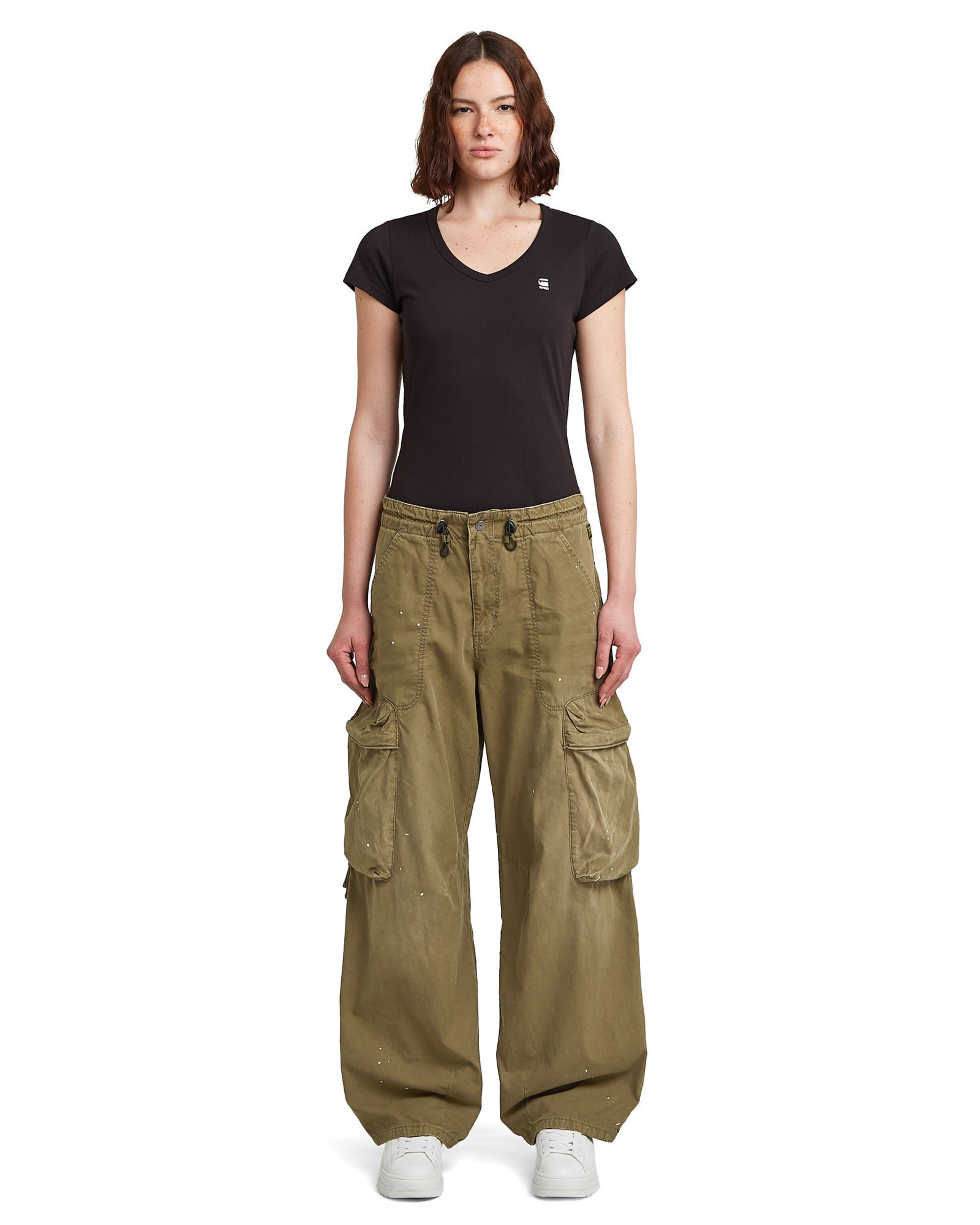 G-STAR Baggy Cargobroek in Groen