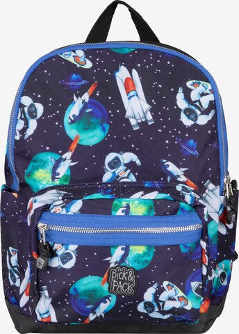 Pick & Pack Backpack in Blue: front