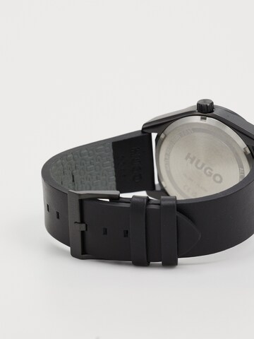HUGO Uhr 'Bright Sport' in Schwarz