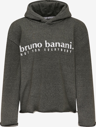 Bruno Banani Sweatshirt 'Ross' in S in anthrazit / weiß, Produktansicht