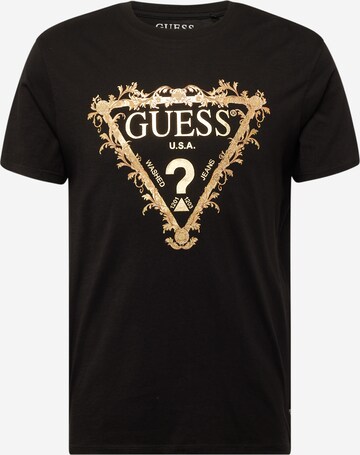 Maglietta di GUESS in nero: frontale