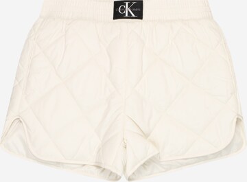 Calvin Klein Jeans Normální Kalhoty – bílá: přední strana