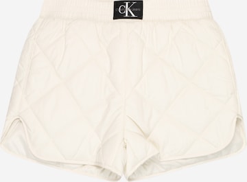 Regular Pantalon Calvin Klein Jeans en blanc : devant