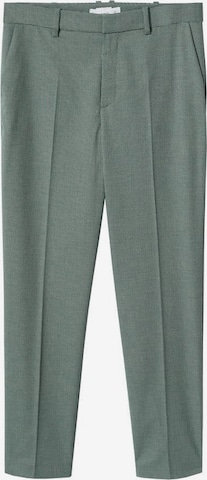 MANGO Regular Pantalon 'Borecuad' in Groen: voorkant