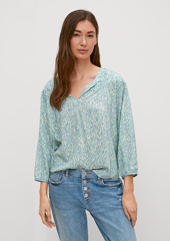 comma casual identity Bluse in Blau: Vorderseite