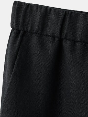 MANGO Wide Leg Hose 'SOMA' in Schwarz