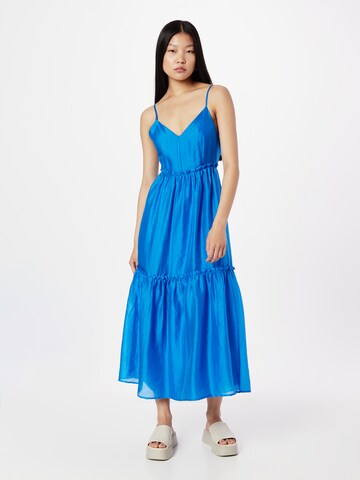 co'couture - Vestido 'Monique' en azul: frente