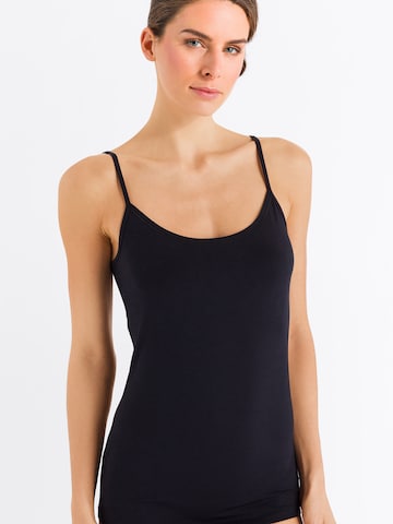 Hanro Top ' Cotton Sensation ' in Black: front