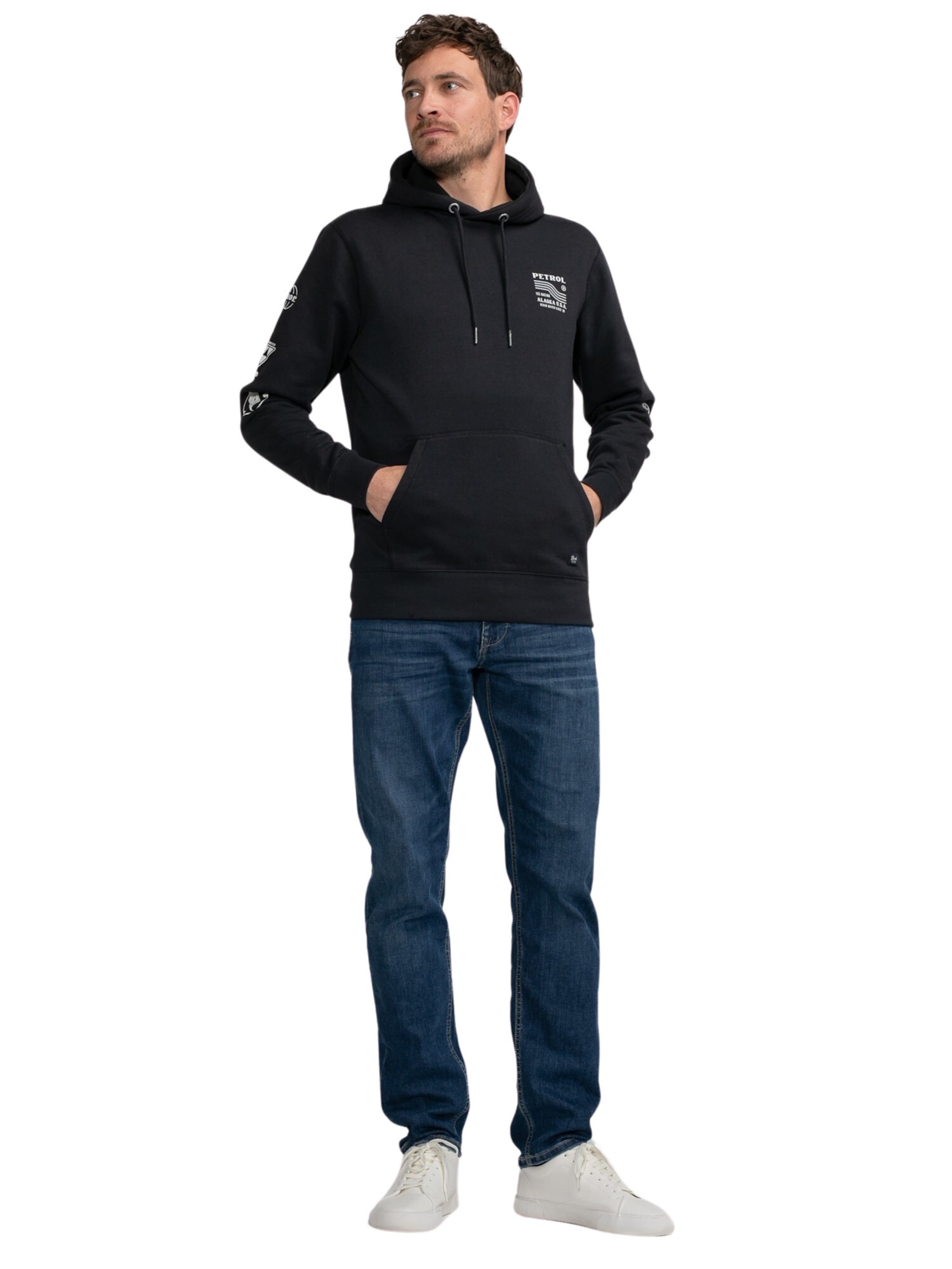 Petrol Industries Mikina 'Hubbard' - Čierna: predná strana