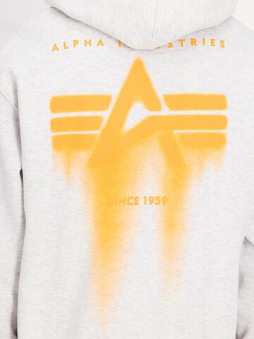 Sweat-shirt ALPHA INDUSTRIES en gris