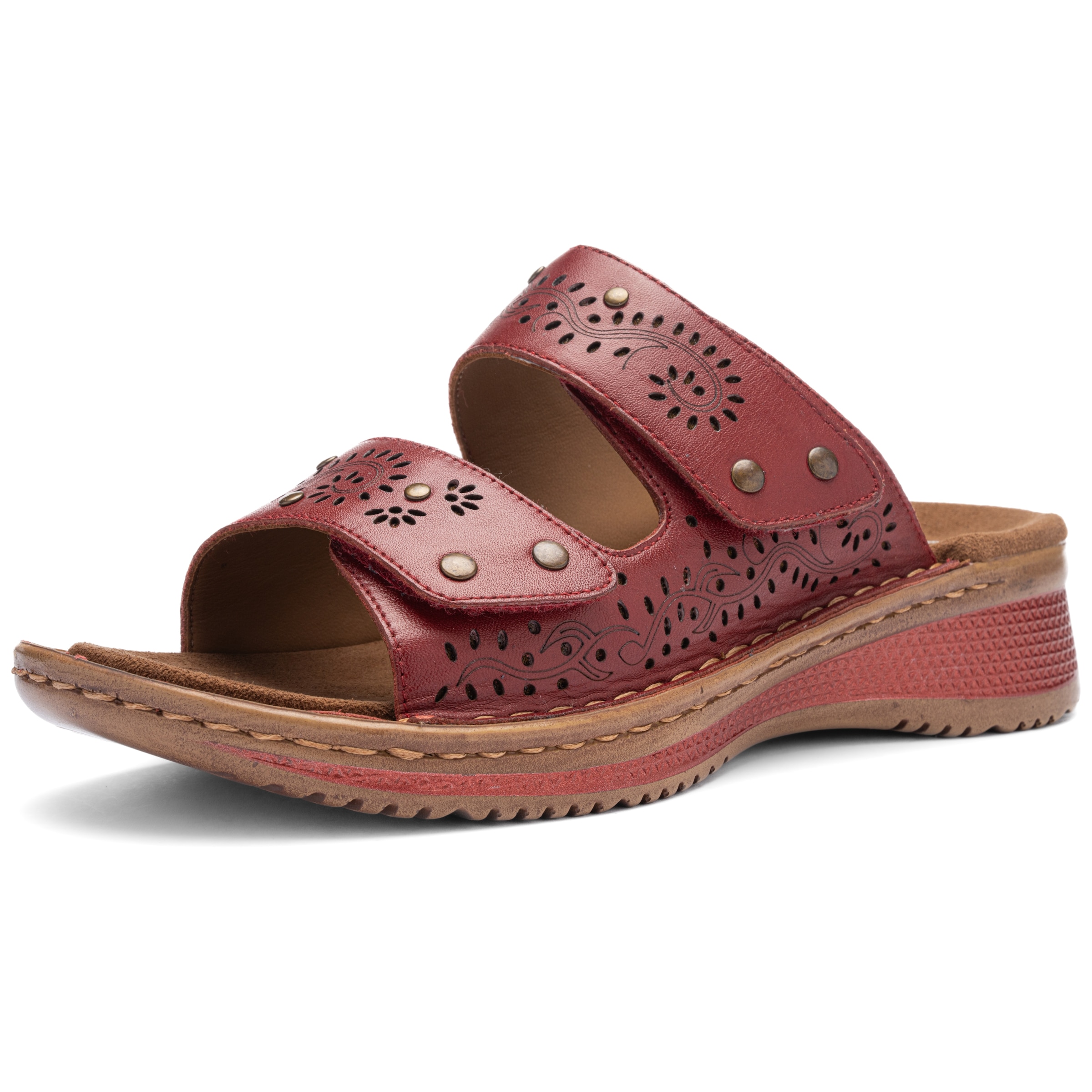 ARA Pantolette in Rot: Vorderseite