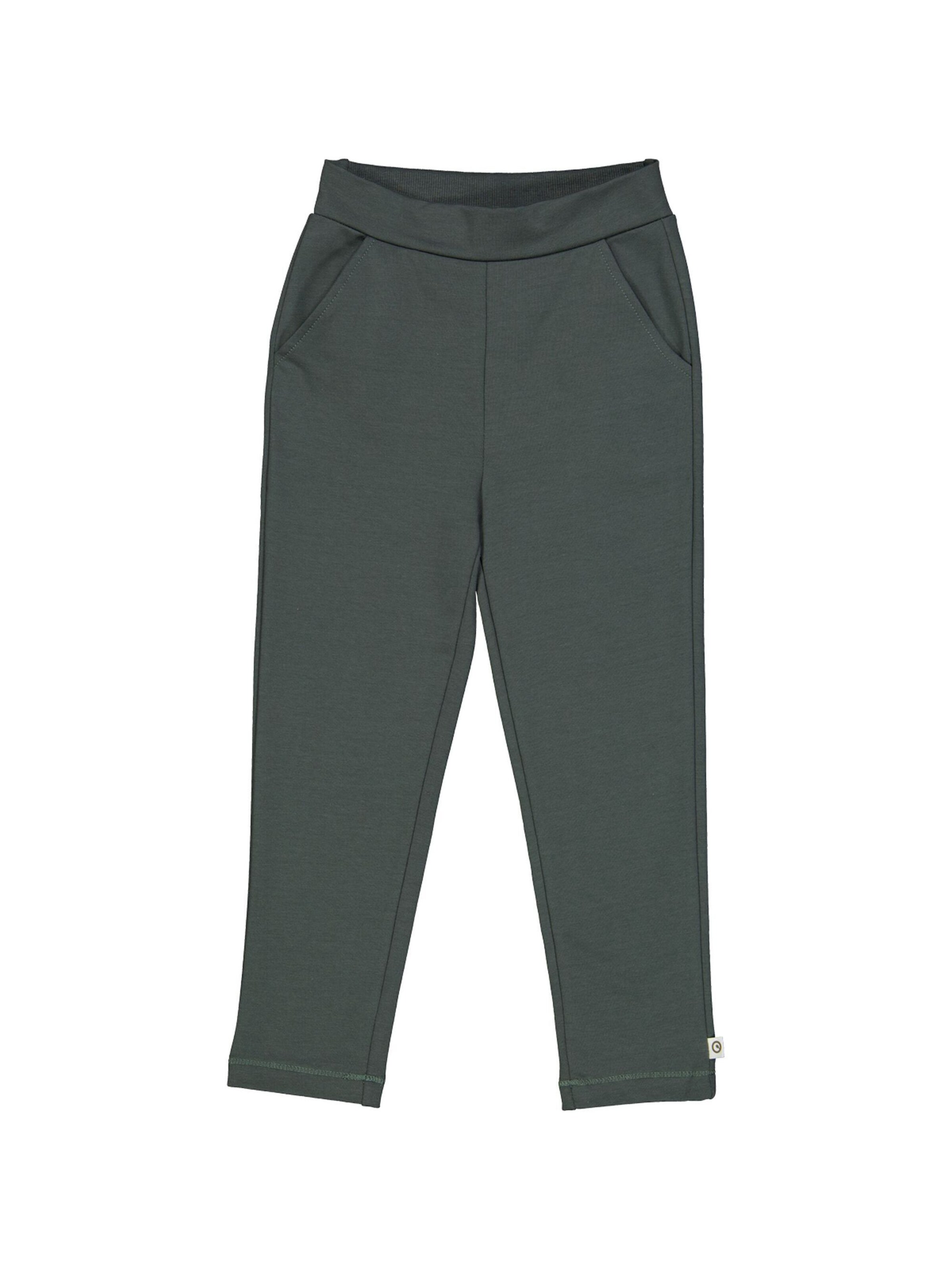 Regular Pantalon 'Cozy Me' Müsli by GREEN COTTON en vert : devant