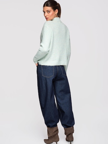 Ombre Strickjacke‌‌‌‌‌ in Blau