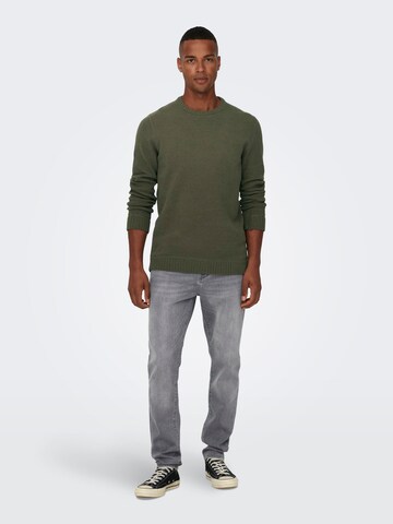 Only & Sons Sweater 'Ese' in Green