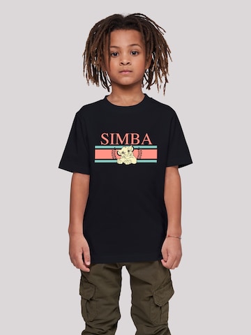 T-Shirt 'Disney König der Löwen Simba' F4NT4STIC en noir : devant