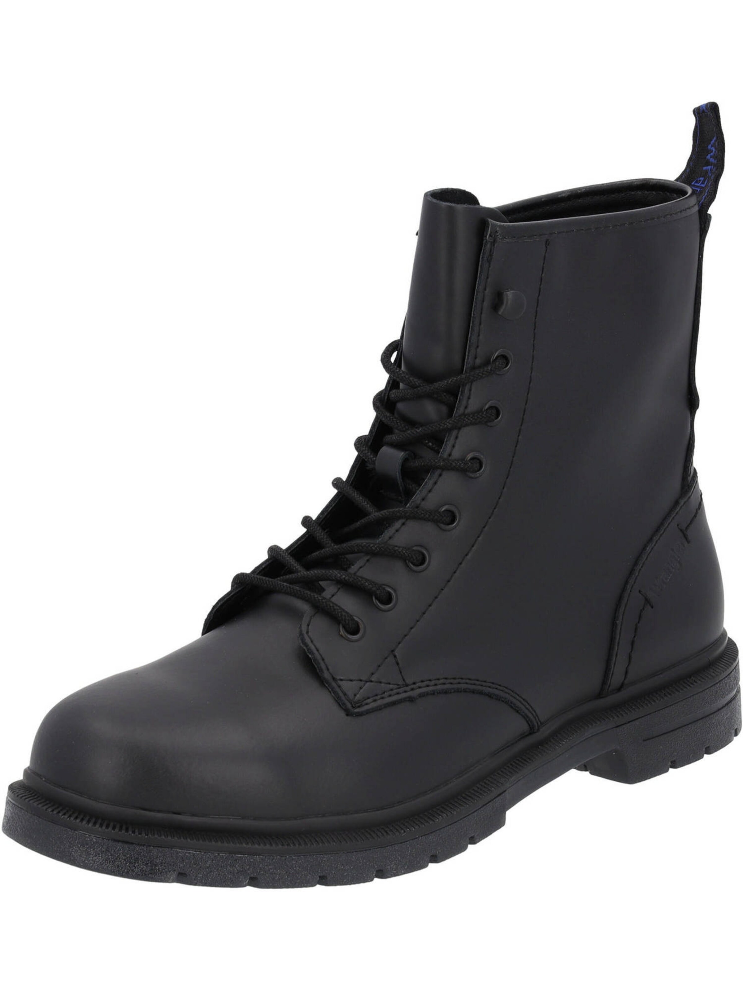 WRANGLER Veterlaarsjes 'Spike Mid WM32071A' in Zwart: voorkant