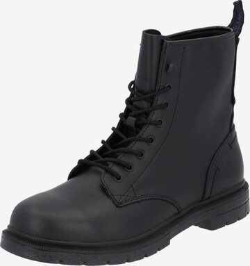 WRANGLER Lace-Up Ankle Boots 'Spike Mid WM32071A' in Black: front