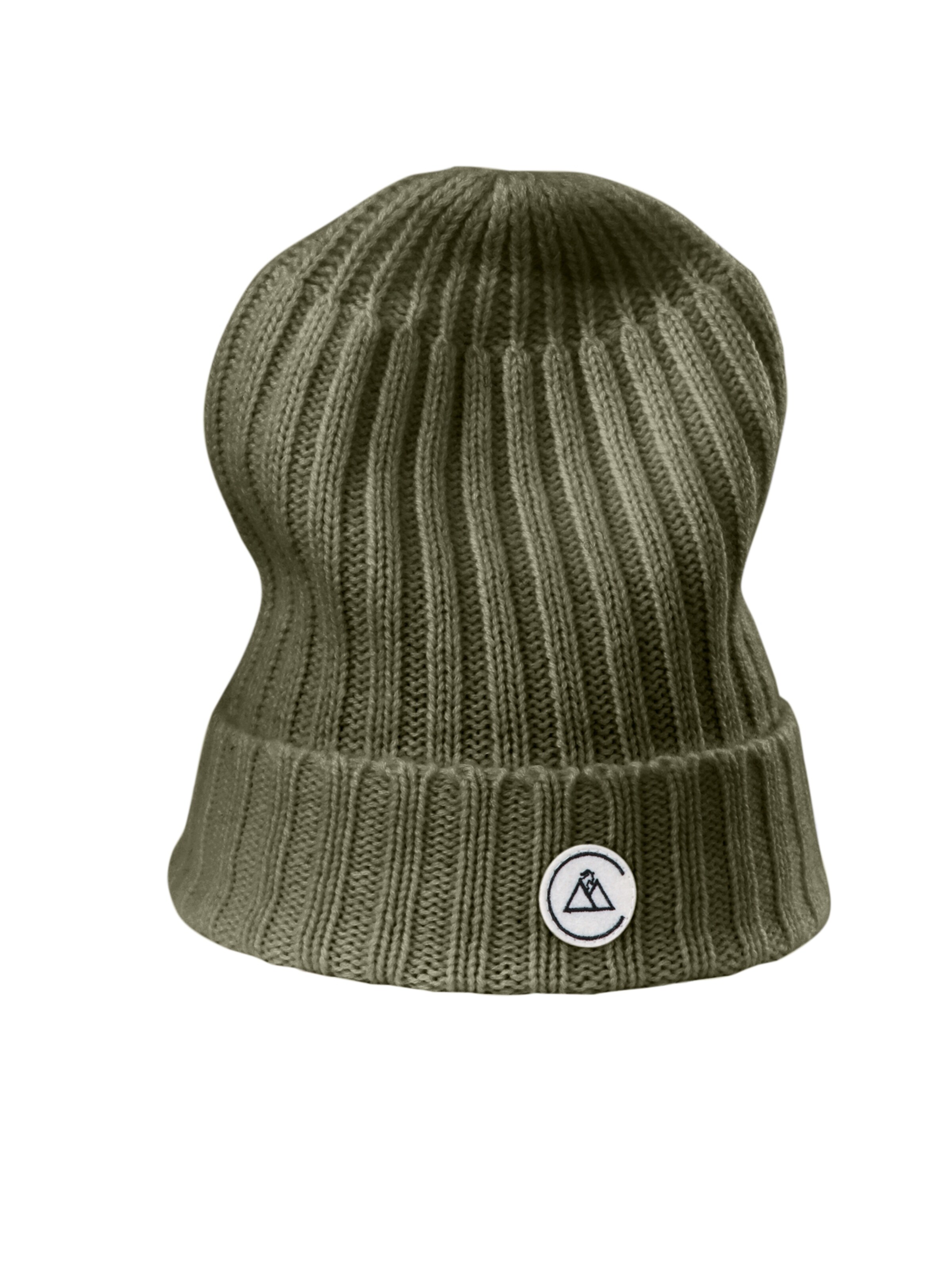 CASH-MERE.CH Beanie in Green: front