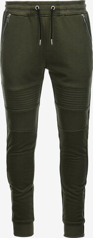 Ombre Tapered Pants 'PASK-22FW-004' in Green: front