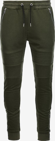 Ombre Tapered Broek 'PASK-22FW-004' in Groen: voorkant