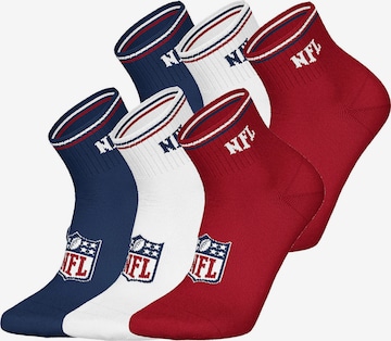 Huddle Sokken ' NFL Shield Quarter ' in Blauw: voorkant