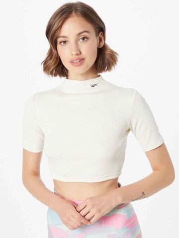 T-shirt Reebok en blanc : devant