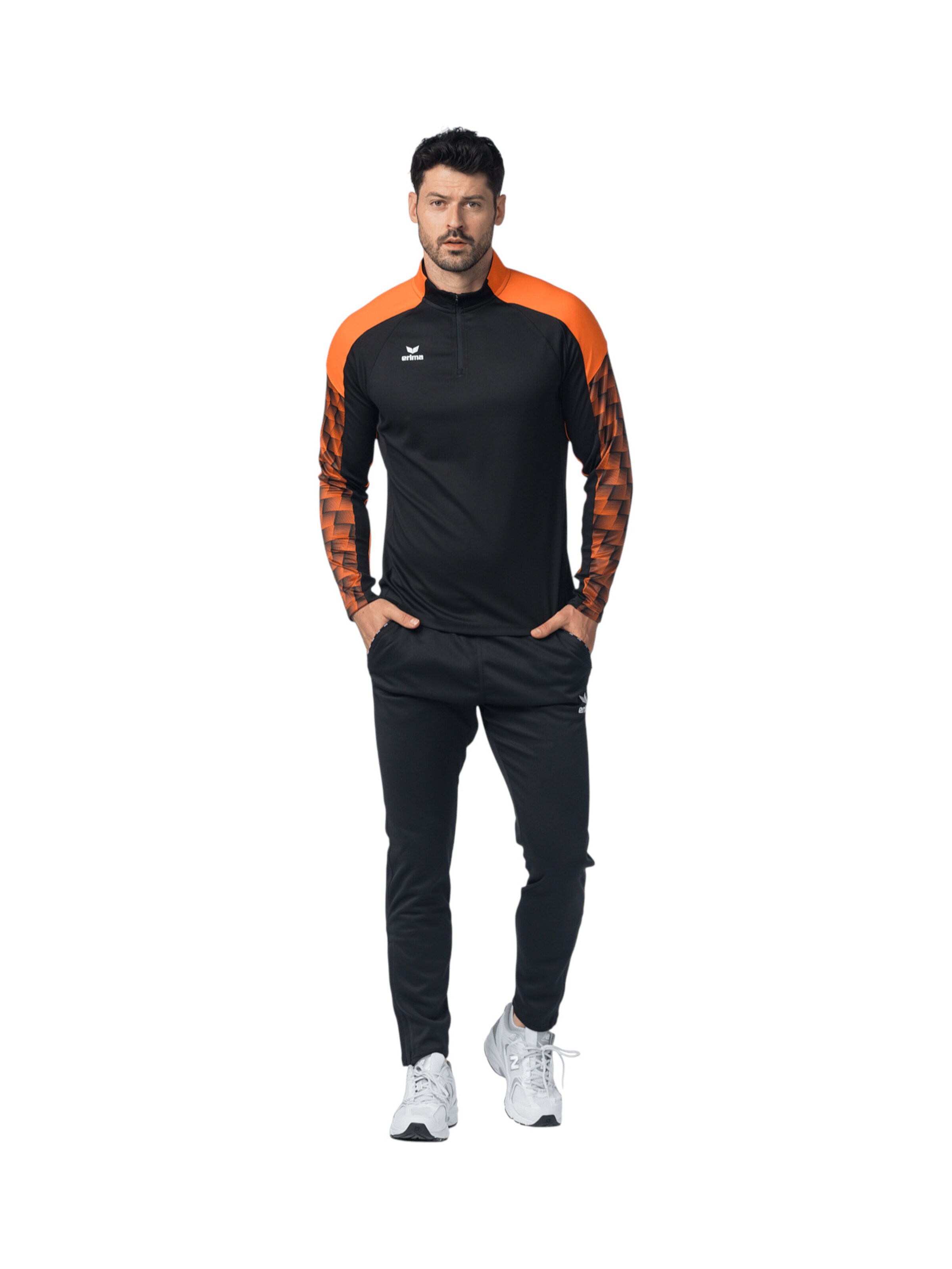 ERIMA Športna majica 'Evo Star' | črna barva