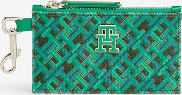 TOMMY HILFIGER Wallet 'Monogram' in Green: front