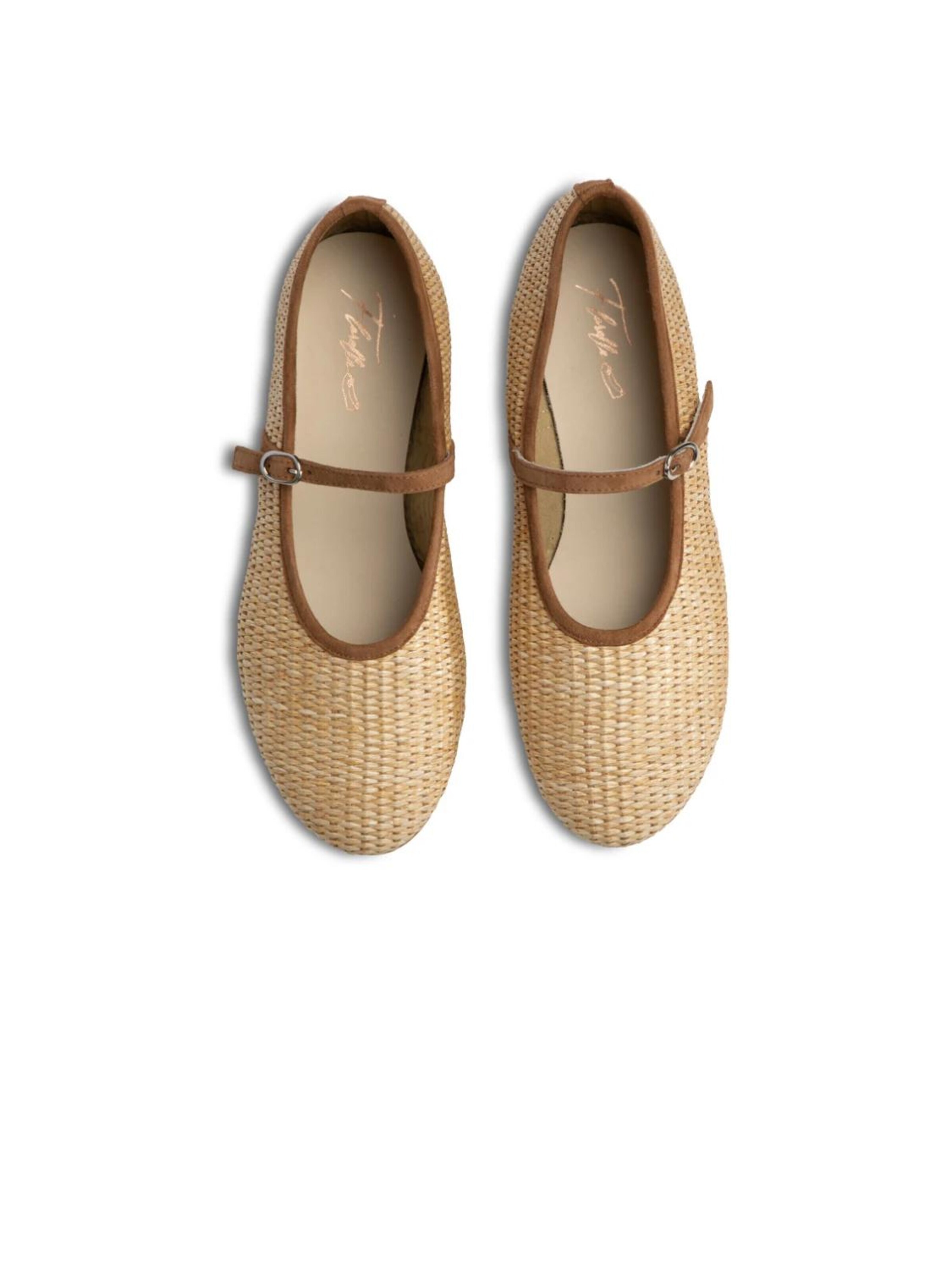 Flarelle - Bailarinas con hebilla 'Carlotta' en beige