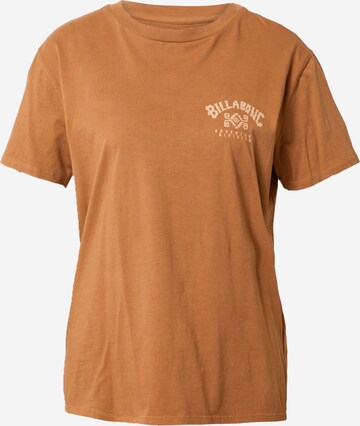 T-shirt fonctionnel BILLABONG en marron : devant